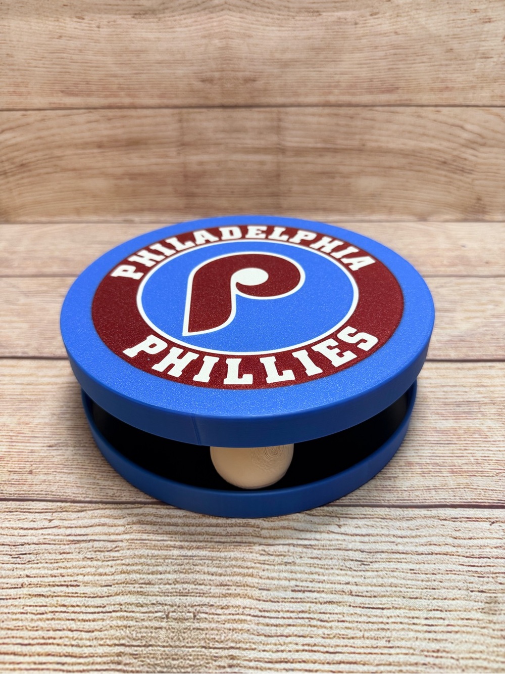 Philadelphia Phillies Blue Interactive Cat Toy Ball Teaser 3d Printed